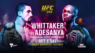 Промо UFC 243: Уиттакер vs Адесанья